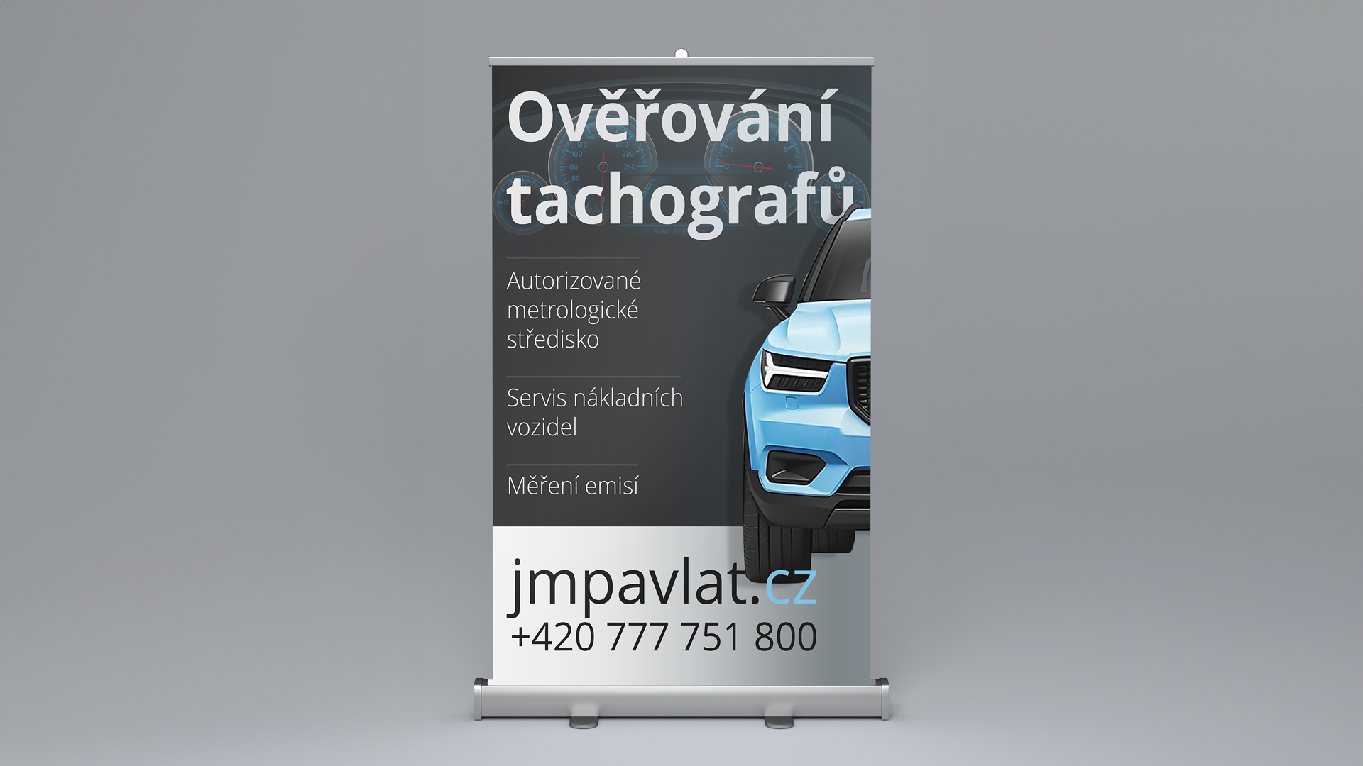 Náhled pro Reklamní banner pro autoservis: Kvalitní vizuál pro klíčové služby